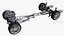 Car Chassis with Engine collection model