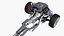 Car Chassis with Engine collection model