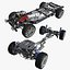 Car Chassis with Engine collection model