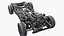 Car Chassis with Engine collection model