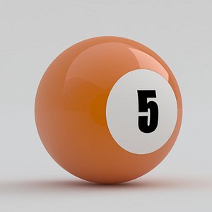 3D Pool Snooker Ball 5 model