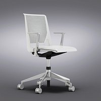 Crate and Barrel - Haworth Very White Office Chair