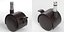 Trolley wheel with brake 3D model