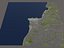 Beirut 50x50km City Map Model