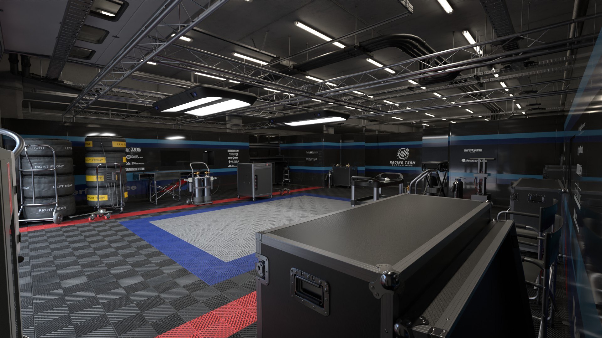 Racing Team Garage 6 Equipped 3D Model - TurboSquid 2280523