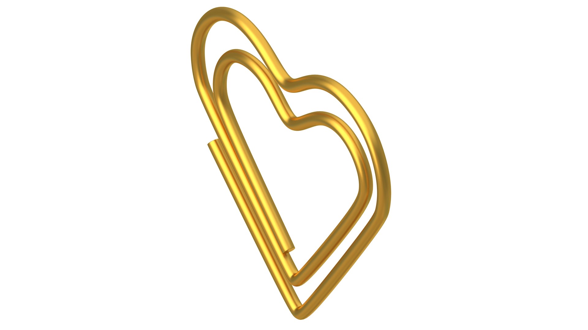 Paper Clip Heart Shape Collection model TurboSquid 1984321