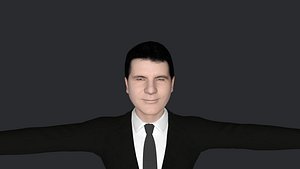 3D Simon Cowell  Hyper Realistic Full Body Fully Rigged 3D Character model