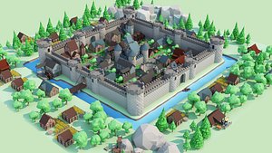 3D Tile pack castle