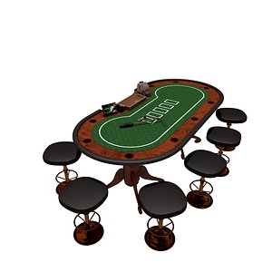 table poker 3D model