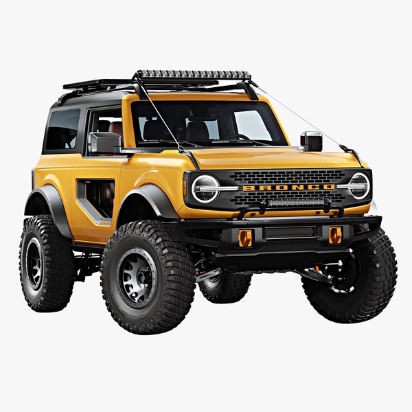 3D 2021 bronco 2-door model