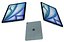 Apple iPad Air 11 2025 Blue Low Poly
