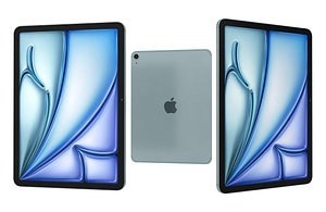 Apple iPad Air 11 2025 Blue Low Poly