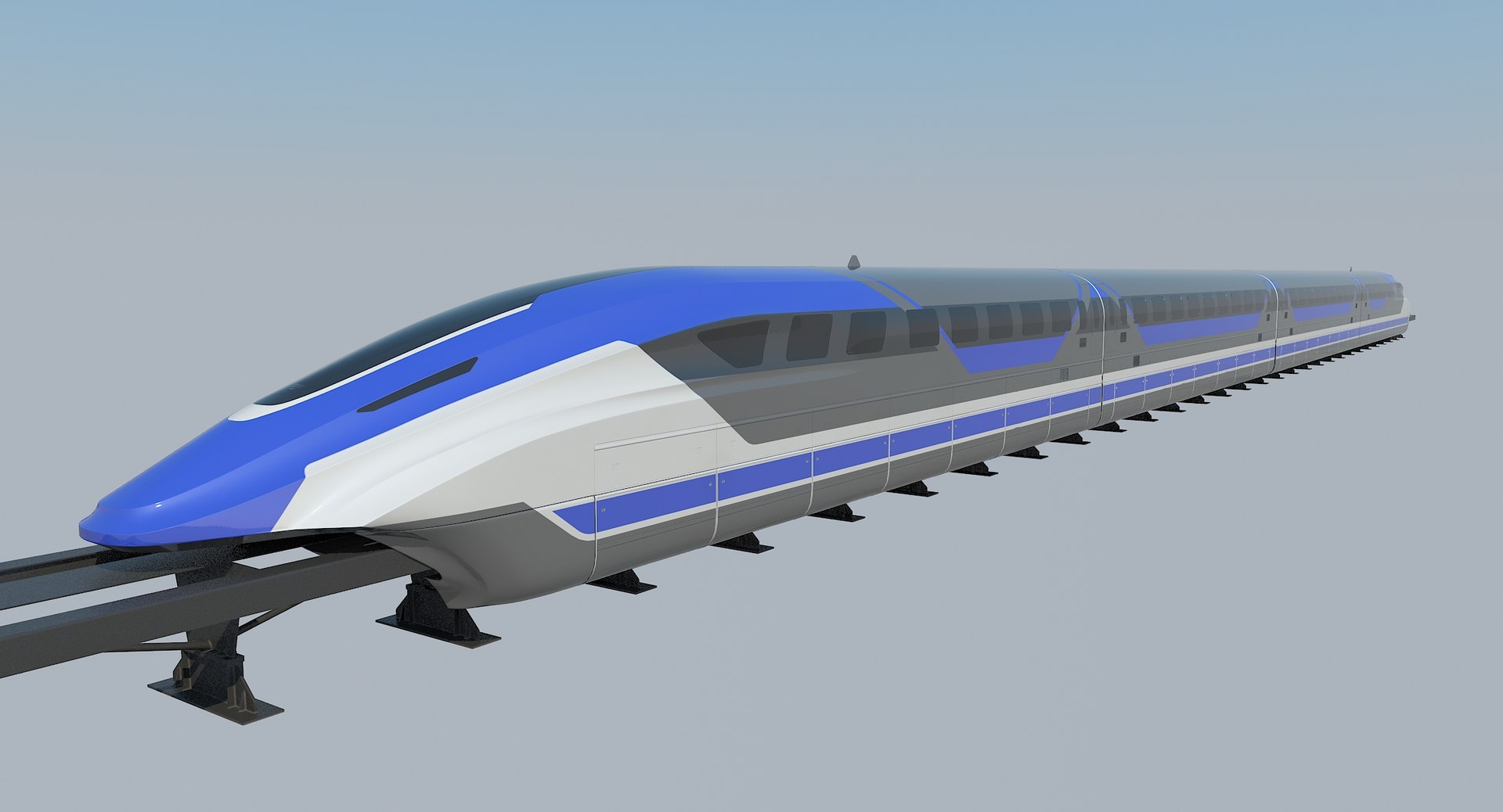 Shanghai Maglev Train Model TurboSquid 1429472