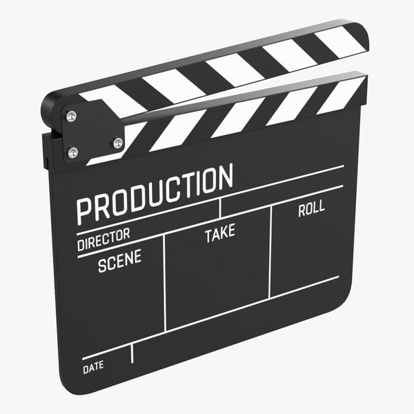 Movie clapper board model