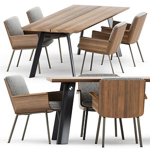 DAIKI LITTLE ARMCHAIR and P68 TABLE