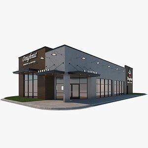3D model coffee shop