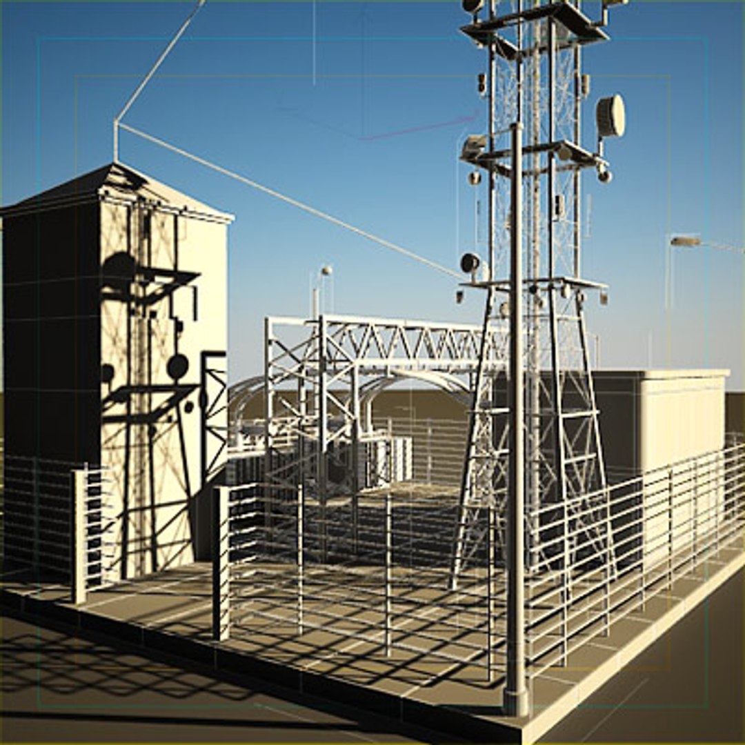 Industrial Outpost 3d Model