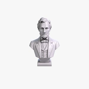 Abraham Lincoln Bust Sculpture 3D Printable STL File 3D model