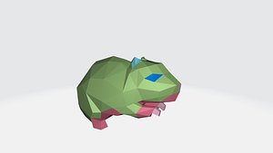 Low Poly Hamster 3D Model 3D model