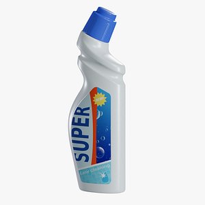 3D plastic bottle detergent