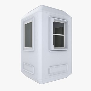 3D security booth model