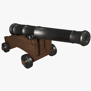 3D 12 Pound Cannon model