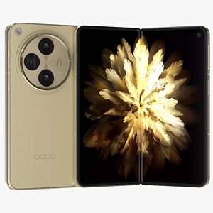 3D OPPO Find N3 Champagne Gold
