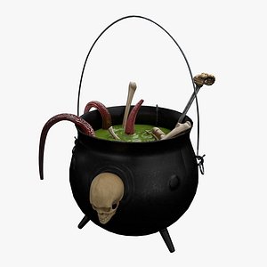 3D Witch Cauldron