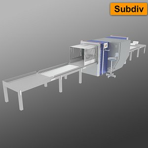 airport x-ray machine 3d model