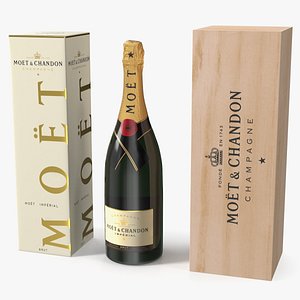 3D Set Champagne Moet and Chandon Brut Imperial