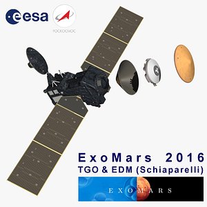 3d model exomars tgo mars