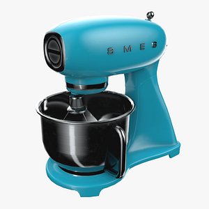 Smeg Stand Mixer - Blue 3D model