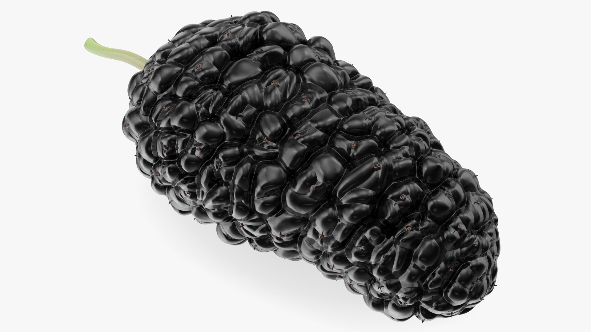 Mulberry Fruit Black 3D model preview