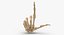 3D human hand bones loser