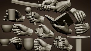 Male hand poses