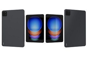 3D Xiaomi Pad 6S Pro 12 4 Graphite Gray Low Poly model