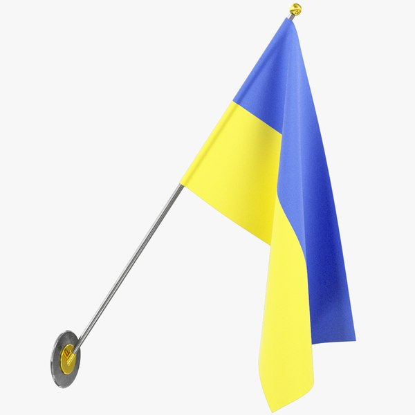 3D model Ukrainian Flag V5