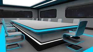 3D Sci Fi Conference Room