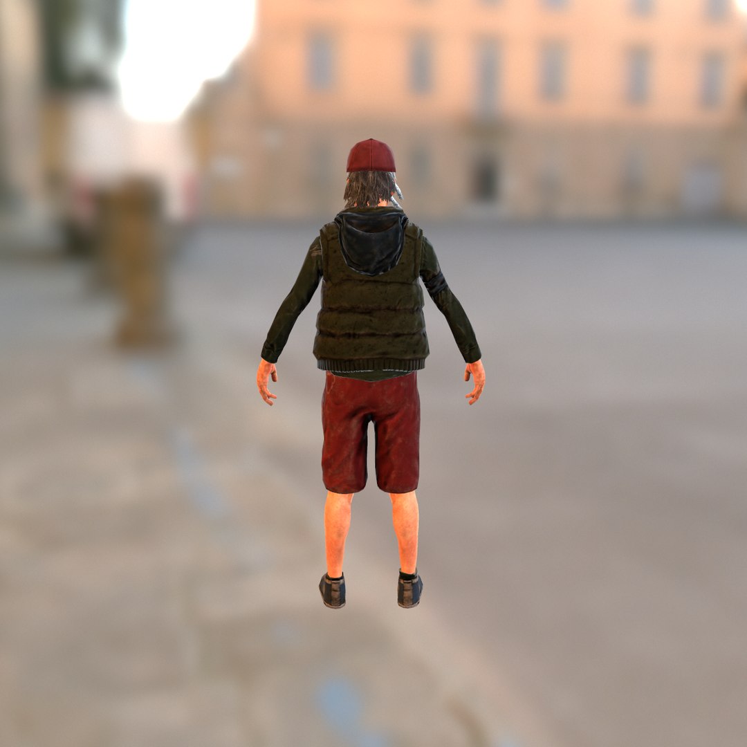 3d Model Of Urban Homeless