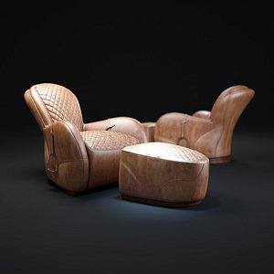3d equestrian-saddle-chair model