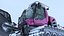 Gatto delle nevi con lo spazzaneve Pistenbully