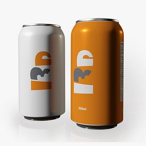 Soda and Beer Can Mockup