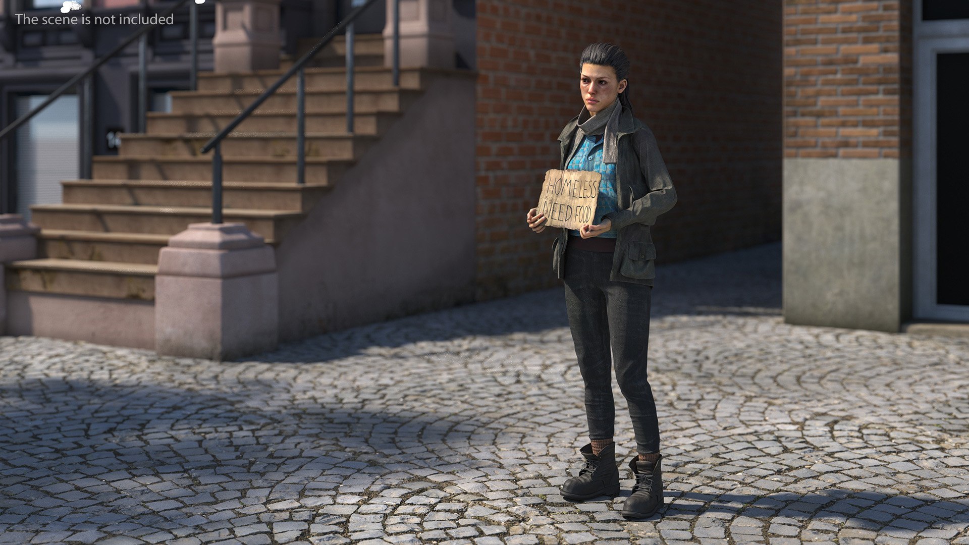 3D Homeless Woman Rigged model https://p.turbosquid.com/ts-thumb/aD/vUNnOG/JU/homelesswomanriggedvray3dmodel006/jpg/1723892699/1920x1080/fit_q87/83a7c90f904ea1f82614375ef9c2b39f7a189bd0/homelesswomanriggedvray3dmodel006.jpg
