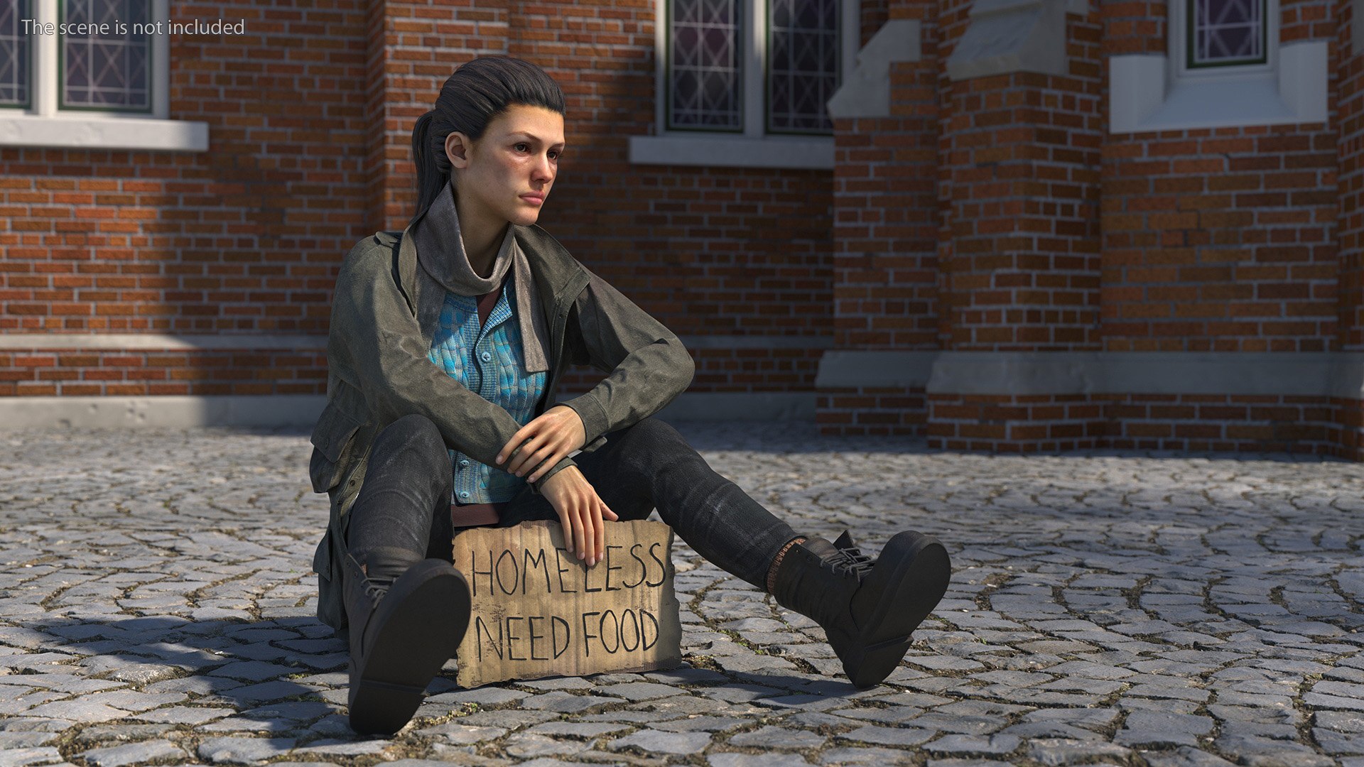 3D Homeless Woman Rigged model https://p.turbosquid.com/ts-thumb/aD/vUNnOG/fb/homelesswomanriggedvray3dmodel009/jpg/1723892709/1920x1080/fit_q87/0ddd0d01e8f4bf1b23a22cd363ec306532fa72d4/homelesswomanriggedvray3dmodel009.jpg