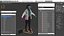 3D Homeless Woman Rigged model