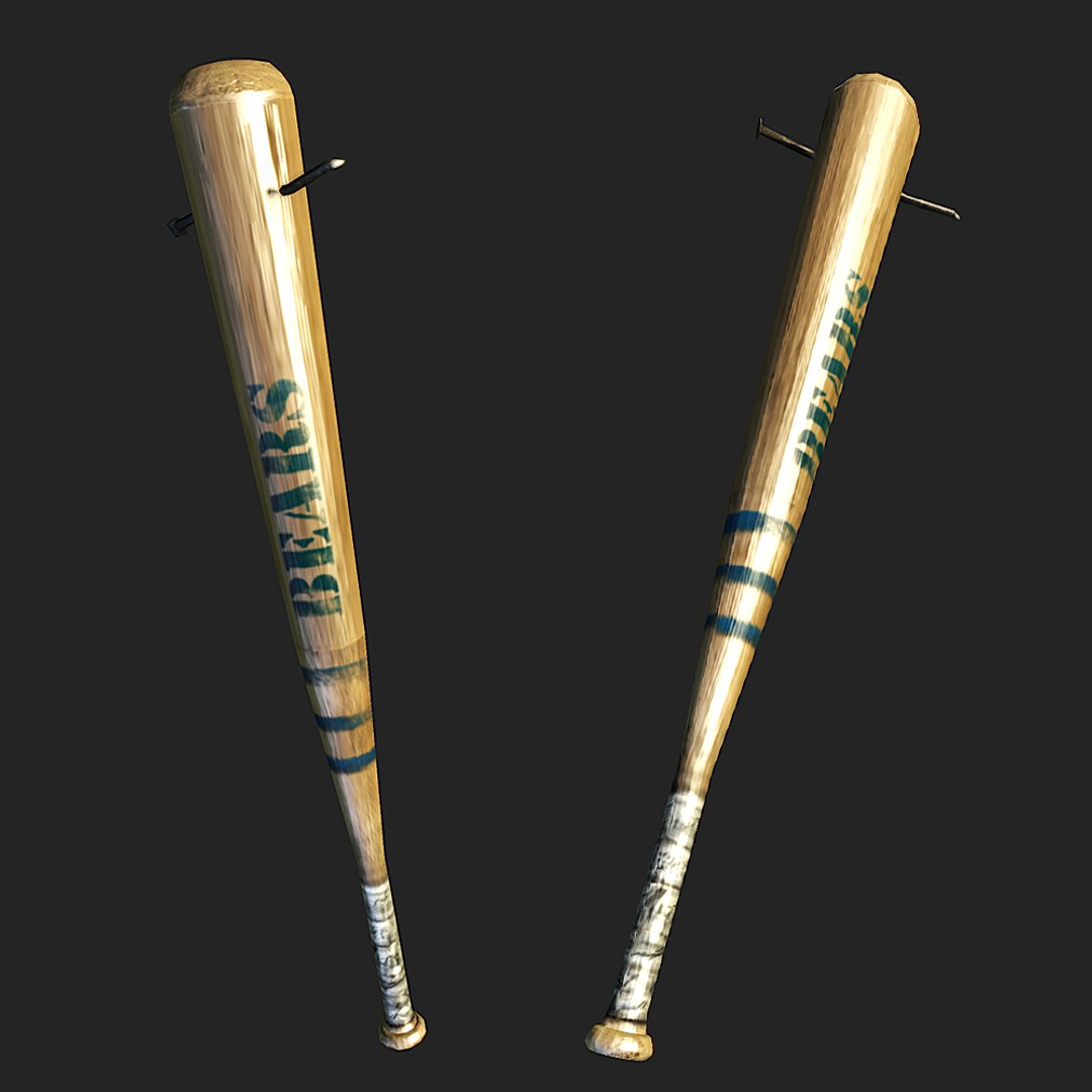 3d baseball bat nail