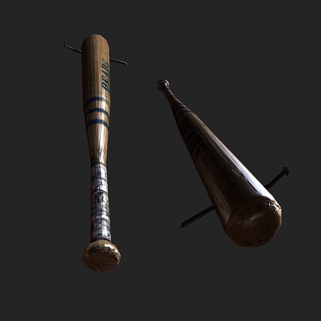 3d baseball bat nail