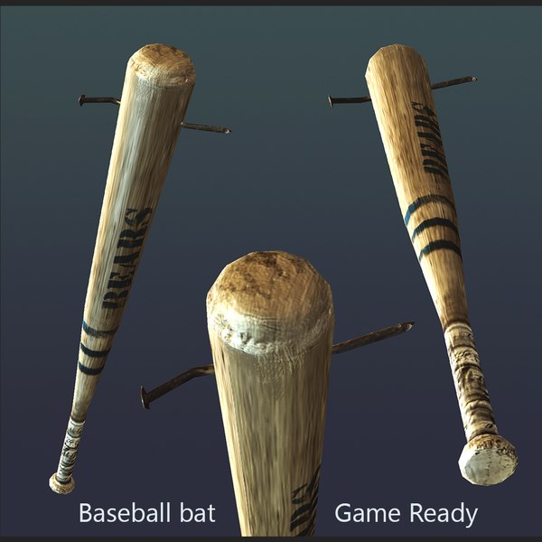3d baseball bat nail