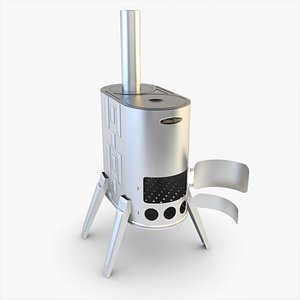 3ds max stove siber wood