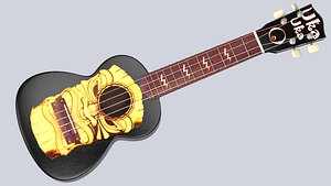 3d ukulele soprano
